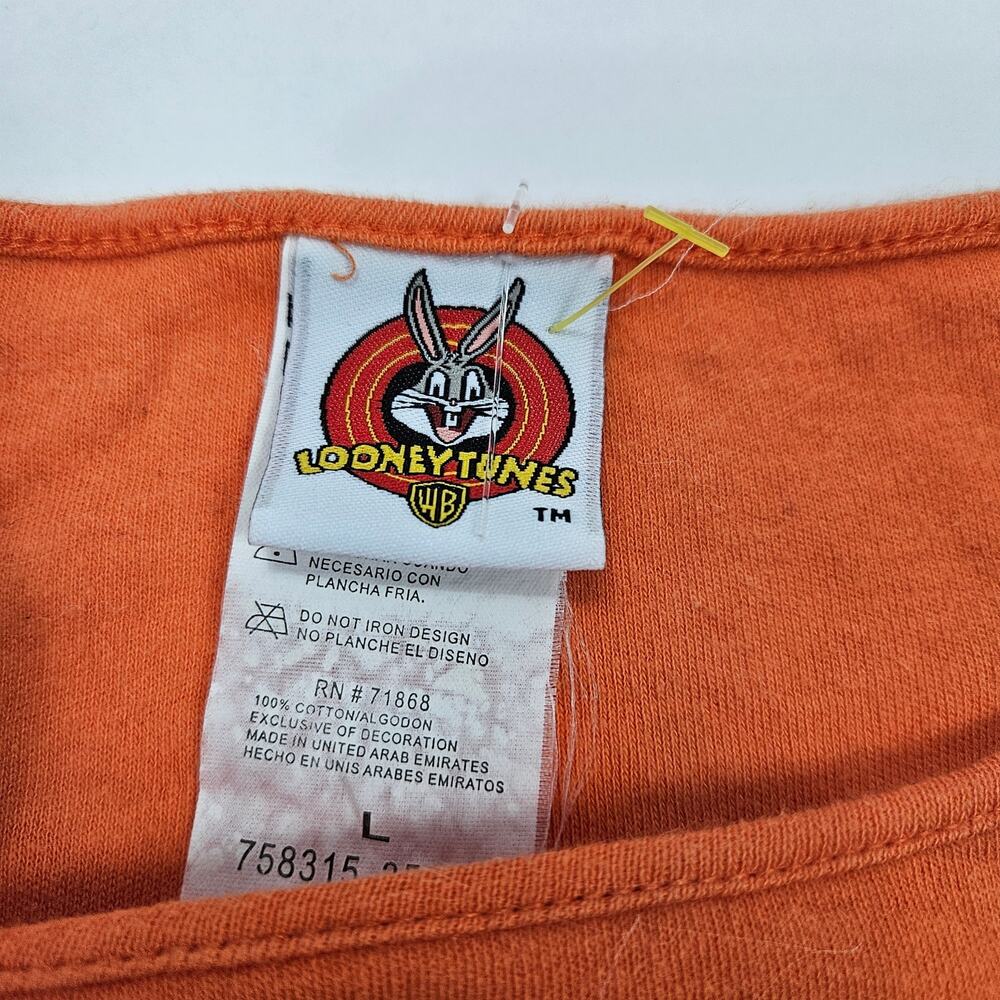 Vintage Halloween Sweatshirt Looney Tunes Spooky - Large - Picture 3 of 5